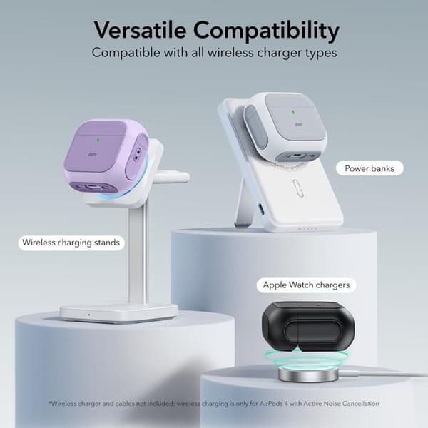 ESR Airpods 4 Skal Magsafe Orbit Halolock - Lila