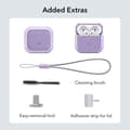 Miniatyrbild 8 av 8: ESR Airpods 4 Skal Magsafe Orbit Halolock - Lila