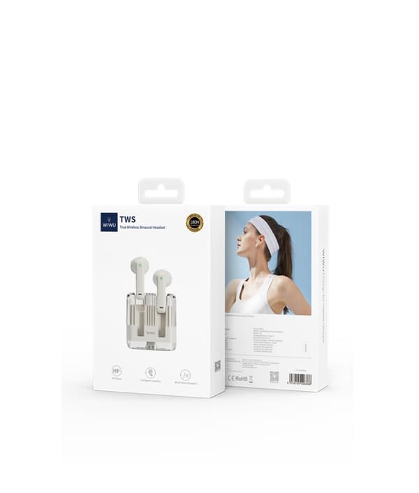 Wiwu In-Ear Trådlös Hörlurar T21 - Vit