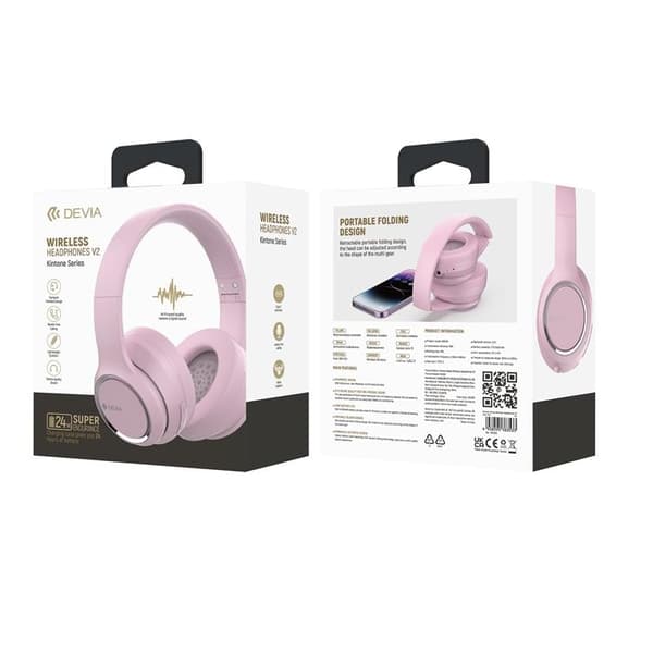 Devia On-Ear Trådlös Hörlurar Kintone - Rosa