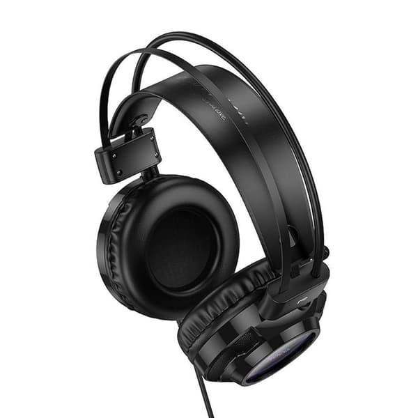 Hoco On-Ear Gaming Hörlurar USB-A/Jack 3.5mm - Svart