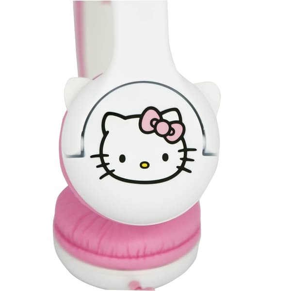 Hello Kitty On-Ear Hörlurar Med Öron 85dB Trådbunden - Rosa