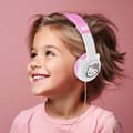 Miniatyrbild 4 av 5: Hello Kitty On-Ear Hörlurar Med Öron 85dB Trådbunden - Rosa