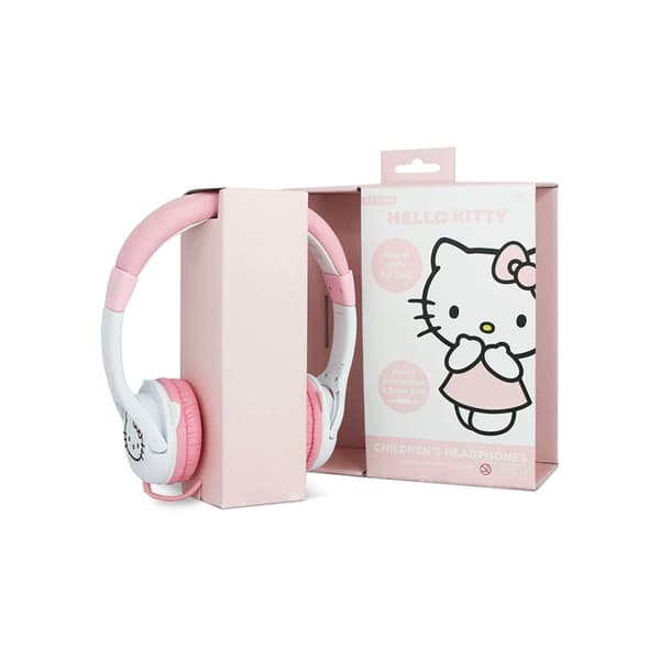 Hello Kitty On-Ear Hörlurar Med Öron 85dB Trådbunden - Rosa