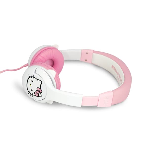 Hello Kitty On-Ear Hörlurar Med Öron 85dB Trådbunden - Rosa