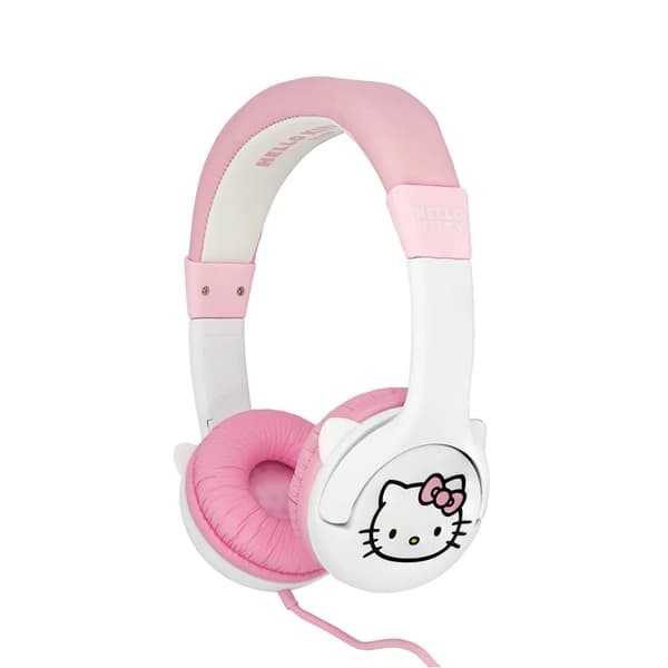 Hello Kitty On-Ear Hörlurar Med Öron 85dB Trådbunden - Rosa