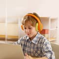 Miniatyrbild 8 av 11: Tronsmart Over-Ear Trådlösa Hörlurar ANC till Barn Safe KH03 - Orange