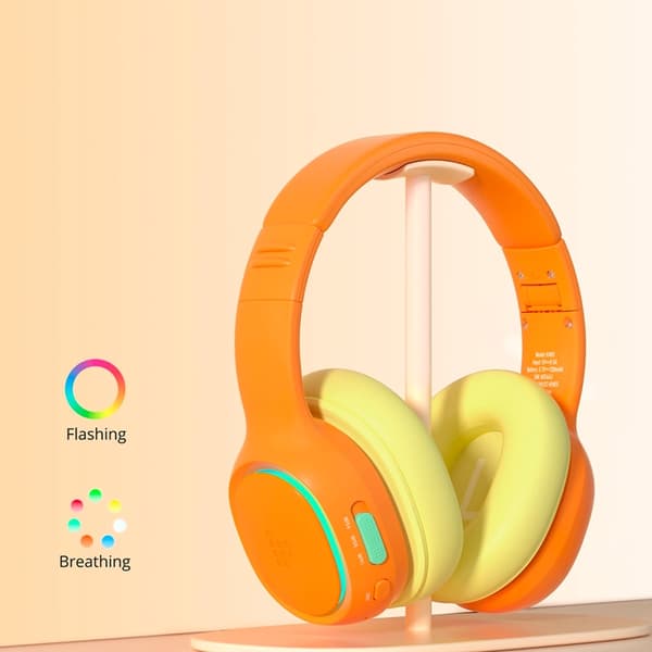 Tronsmart Over-Ear Trådlösa Hörlurar ANC till Barn Safe KH03 - Orange
