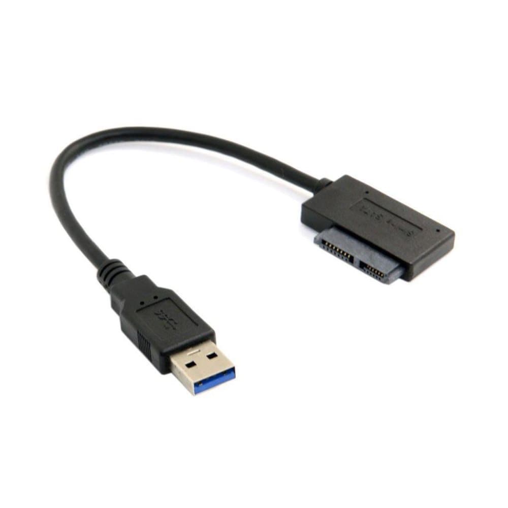 Universel USB 3.0 til 7+6 13pin Slimline Sata adapter kabel