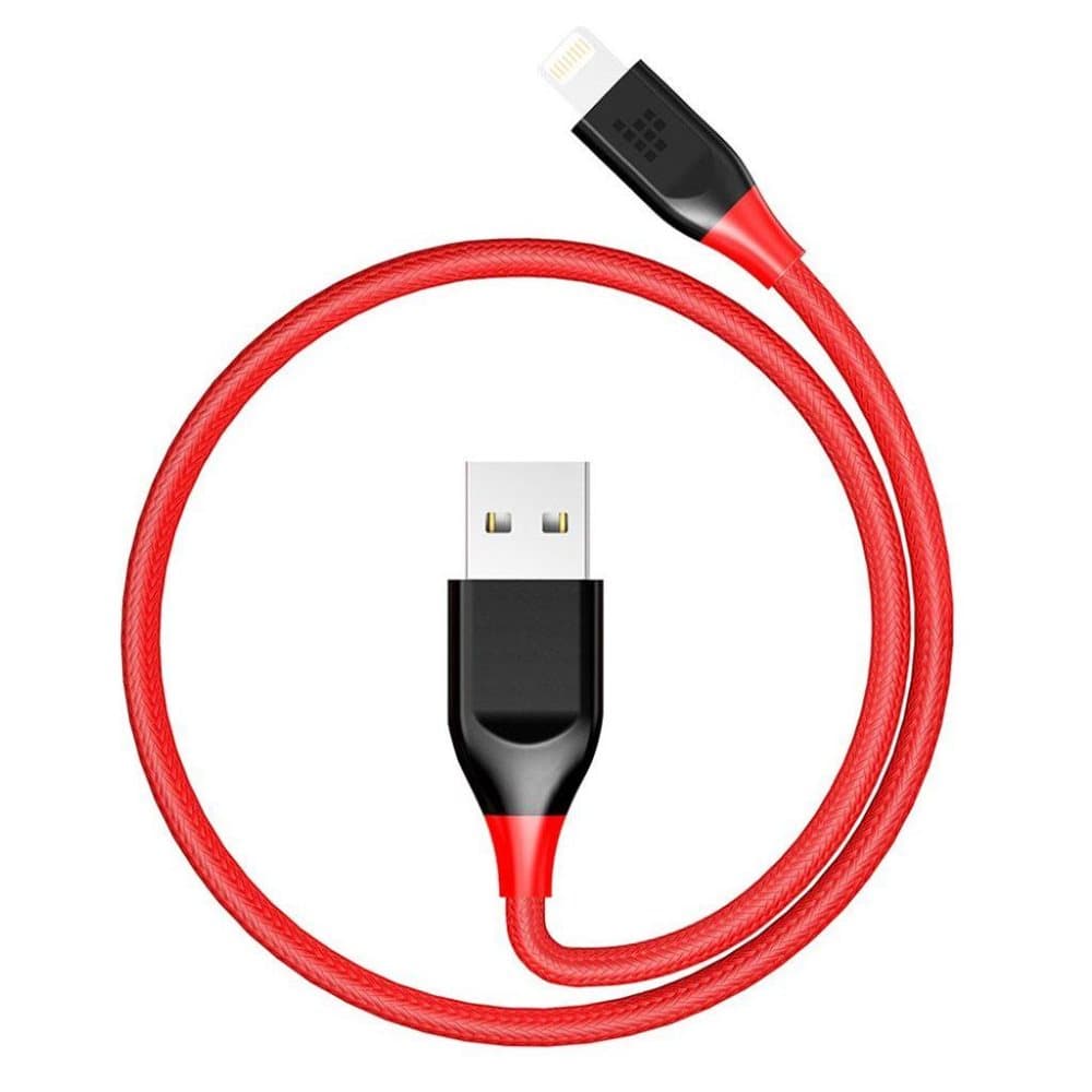 TRONSMART laddningskabel för Apple 8pin kontakt flätad synkn