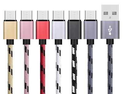 3 pack 3M | 3 meter Micro-USB|Quick Charge Laddare / Kabel