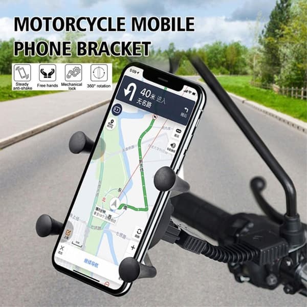 Motorsykkel mopedholder Mobil sykkel Styrestøtte Mobilmontering