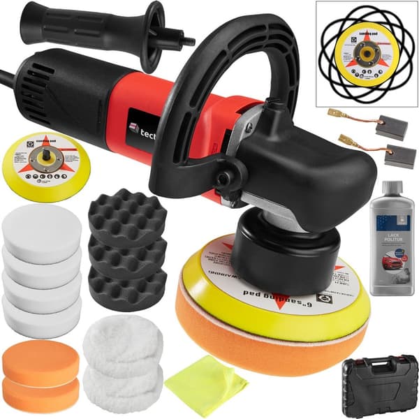 Oscillerande polermaskin 710W med resväska - 16 delar inkl. polermedel