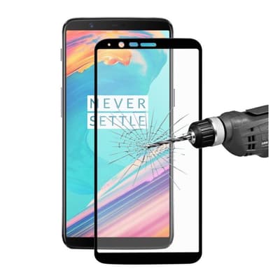 ENKAY OnePlus 5T glas i høj kvalitet - hvid kant