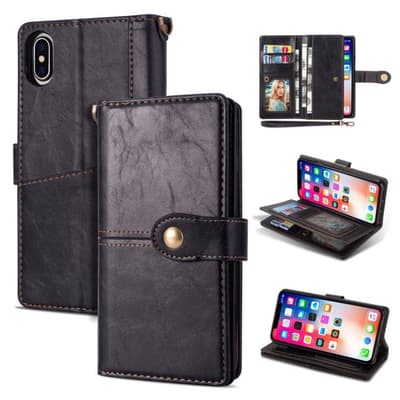 iPhone 9 Retro Tyylinen Monikäyttöinen Lompakko Suojakotelo