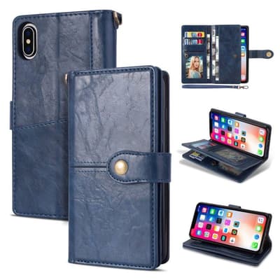 iPhone 9 Retro Tyylinen Monikäyttöinen Lompakko Suojakotelo
