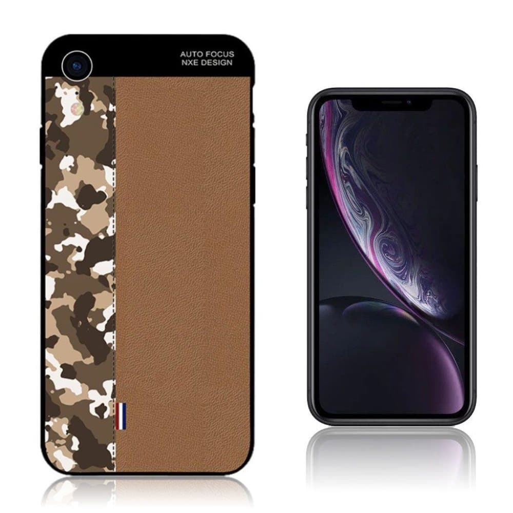 NXE iPhone Xr beskyttelsesetui i silikone med kamuflage møns