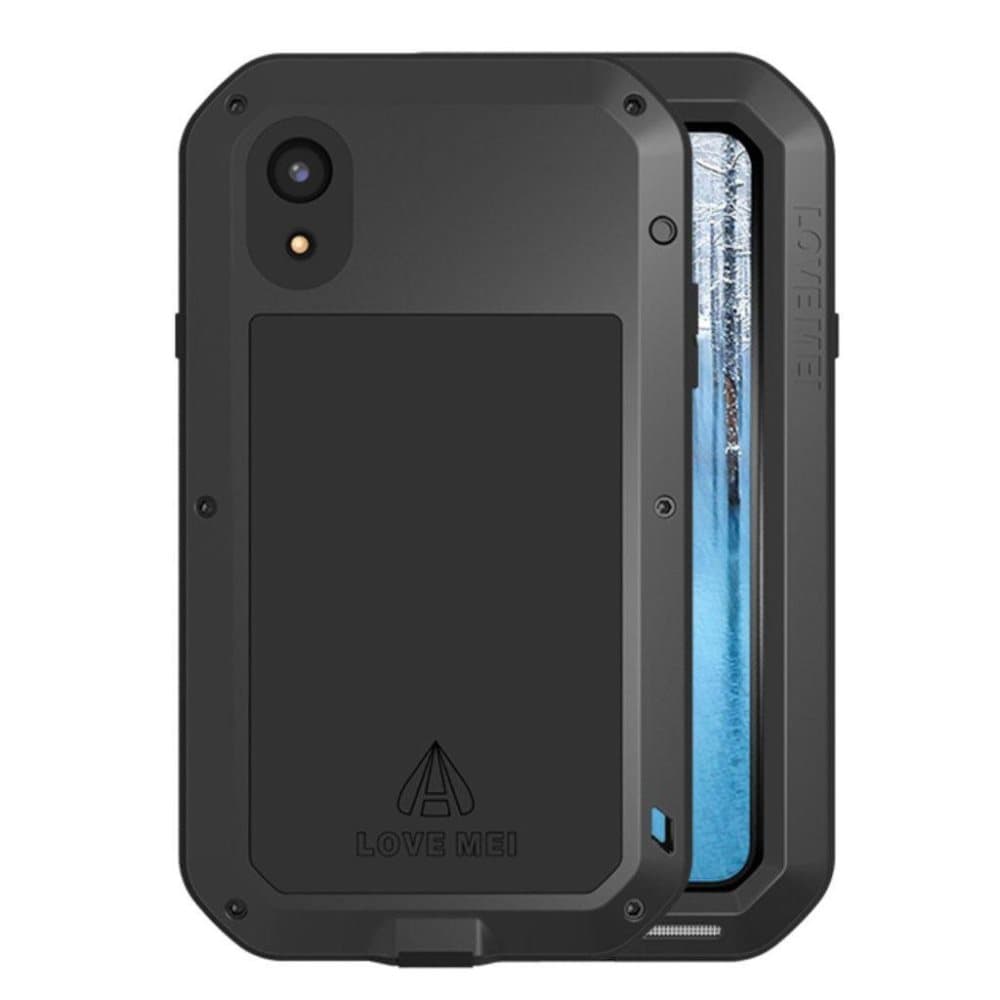 LOVE MEI iPhone Xr mobiletui i kombimaterialer med vandafvis