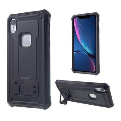 iPhone Xr kickstand combo case - Black