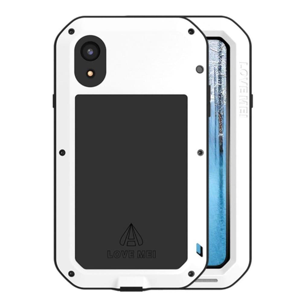 LOVE MEI iPhone Xr mobiletui i kombimaterialer med vandafvis
