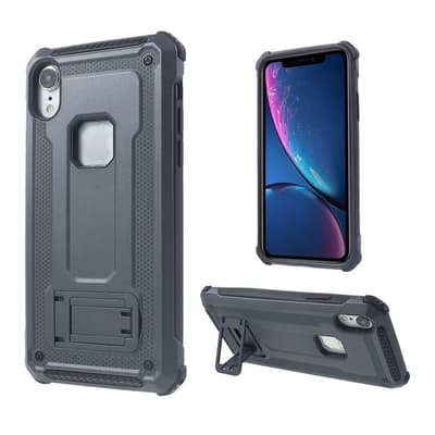 iPhone Xr kickstand combo case - Grey