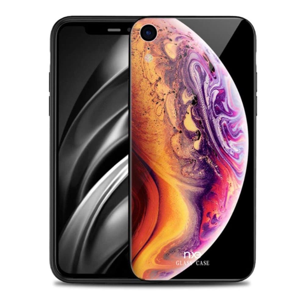 NXE iPhone Xr beskyttelsesetui i kombimaterialer med planet