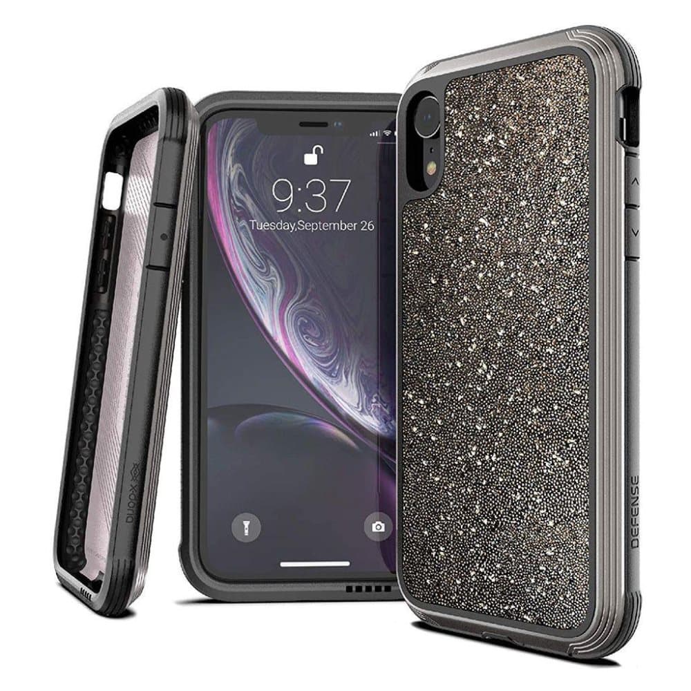 X-doria iPhone XR Defense Lux - Dark Glitter