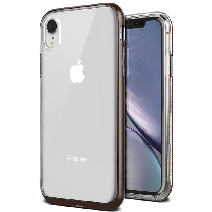 VRS Design iPhone XR krystal Bumper - Brun