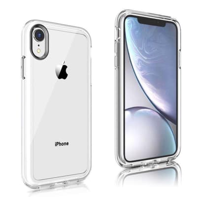iPhone Xr läpinäkyvä tippumaton suojakotelo