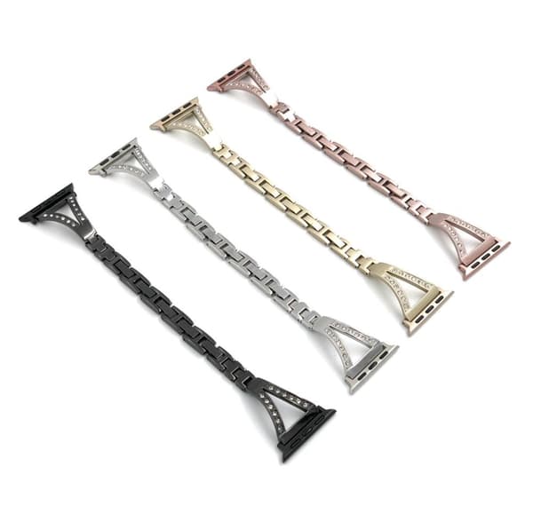 SKALO Smalt Metallarmband Bling Apple Watch Series 1-3 38mm