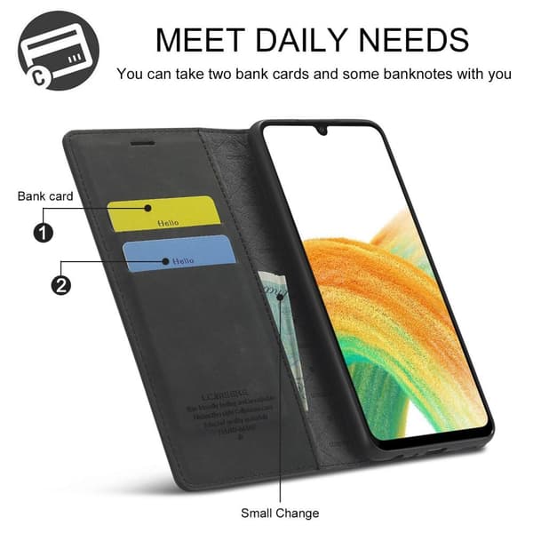 LC.IMEEKE Pung Taske til Samsung Galaxy A33 5G - Sort