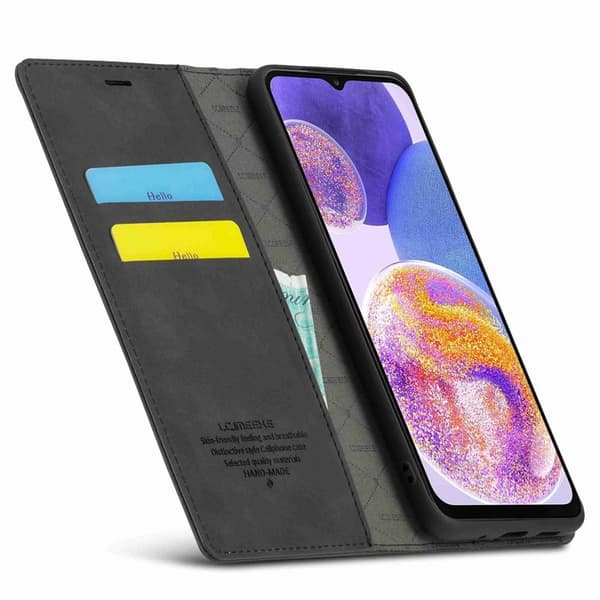 LC.IMEEKE Lompakkokotelo Samsung Galaxy A23 5G - Musta