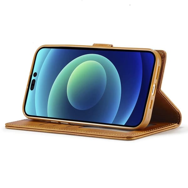 LC.IMEEKE Pung Taske til iPhone 15 Pro Max - Brun