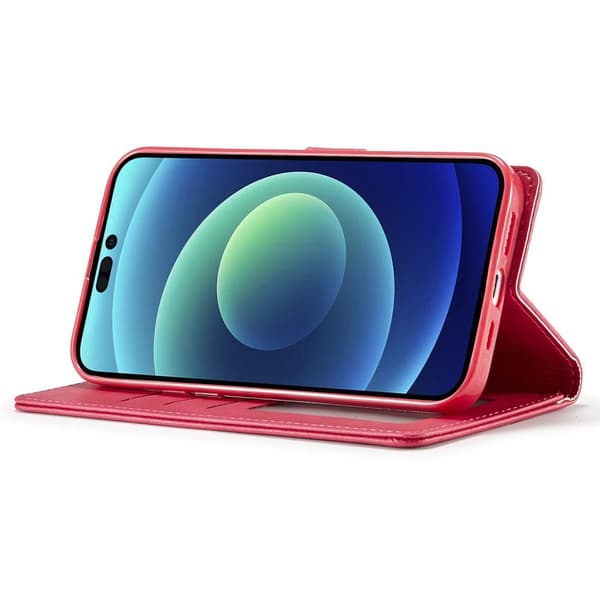LC.IMEEKE Wallet Case till iPhone 15 Pro Max - Rosa