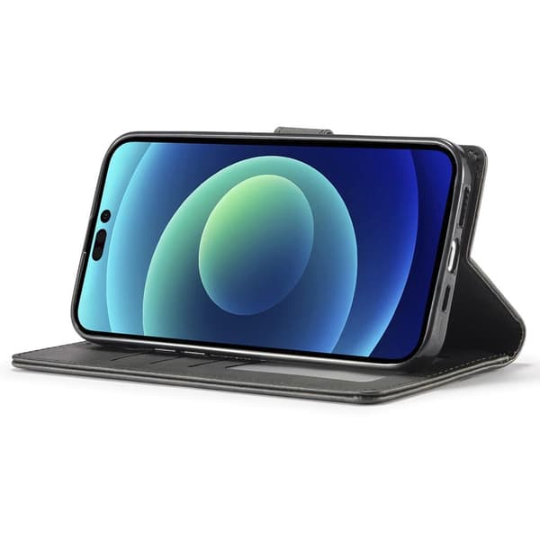 LC.IMEEKE Wallet Case till iPhone 15 Pro Max - Svart