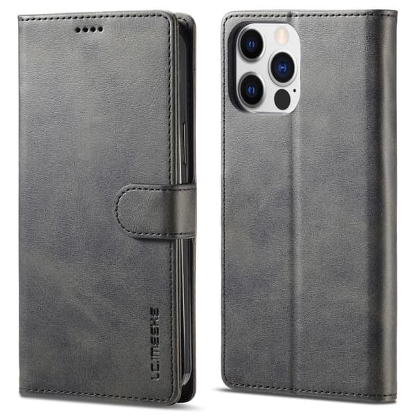 LC.IMEEKE Wallet Case till iPhone 15 Pro Max - Svart