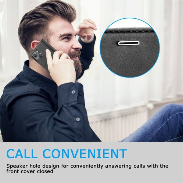 LC.IMEEKE Magnetisk telefontaske til iPhone 15 Stand Wallet Cover