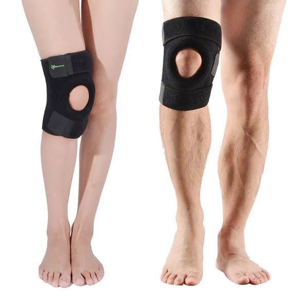 Rockbros Sportskydd för Patella och Knäled, storlek M (2 st.) - Svart