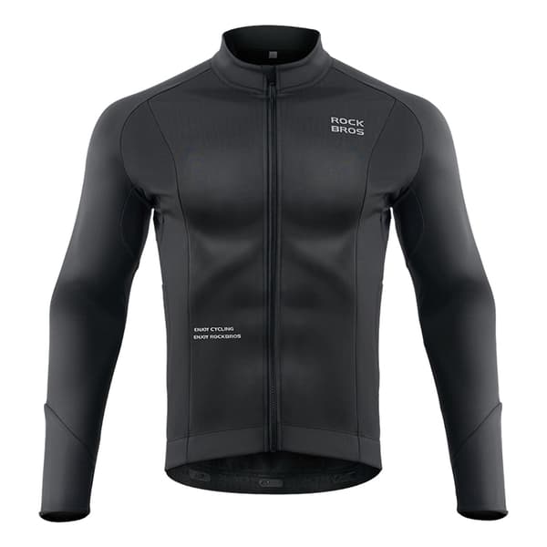 Rockbros Långärmad Cykeltröja Höst/Vinter XXL - Svart