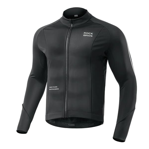 Rockbros Långärmad Cykeltröja Höst/Vinter XXL - Svart