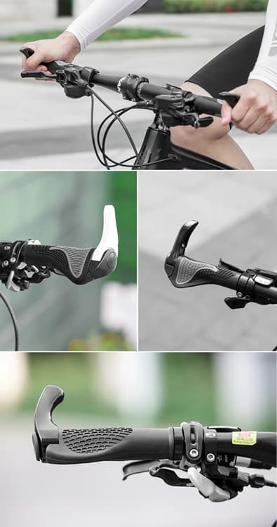 Rockbros Cykelhållarset med horn - Vit