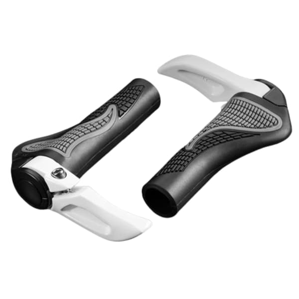Rockbros Cykelhållarset med horn - Vit