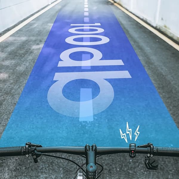 Rockbros Q-formad Cykelklocka - Svart