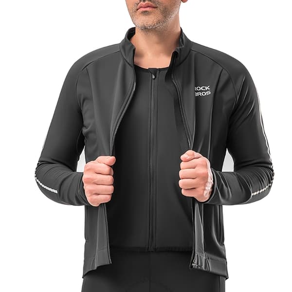 Rockbros Långärmad Cykeltröja Höst/Vinter XL - Svart