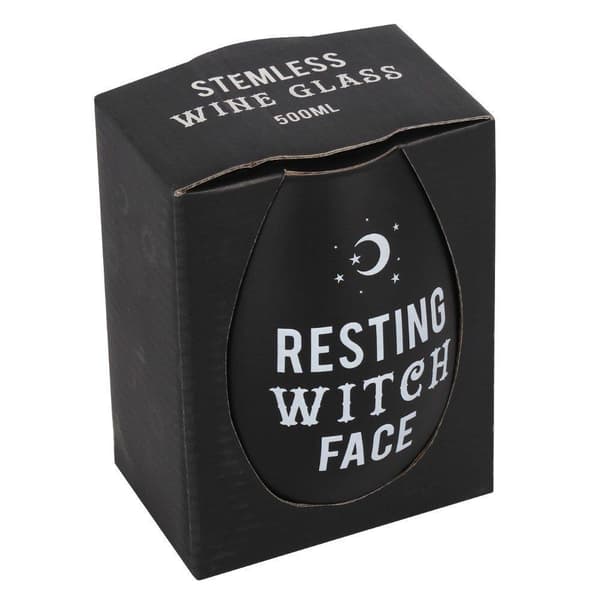 Vinglas RESTING WITCH FACE m förpackning