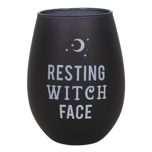 Vinglas RESTING WITCH FACE m förpackning