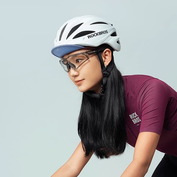 Rockbros Cykelkeps med Visir - Röd