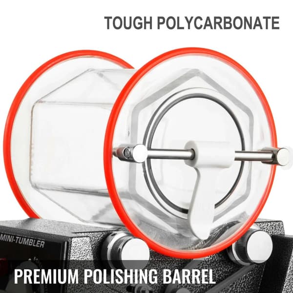 1 kg roterande trumma ytpoleringsmaskin, smyckespolermaskin med polerpärlor, kraftfull prestanda, humaniserad design