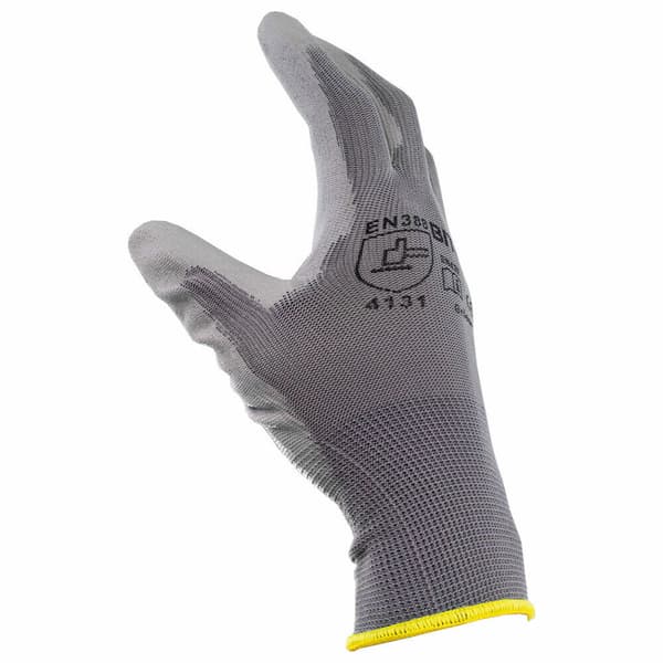 Unisex arbejdshandsker med PU-bel?gning 10 par str. M (8) Bituxx