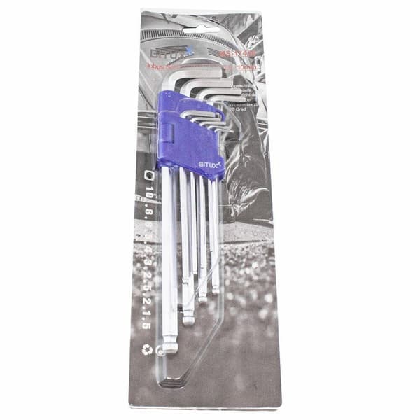 BITUXX HEX SKRUETR?KKER S?T 1,5-10MM 9 STK I FOLDBAR ETUDE